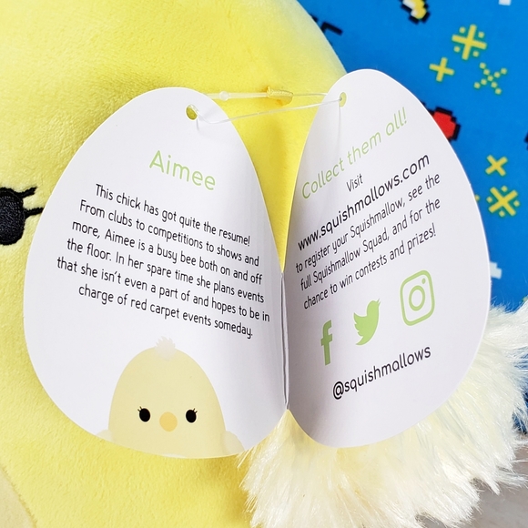 Squishmallow Aimee the Chick 7" UltraSoft Stuffed Easter Holiday Toy Plush NWT - Picture 11 of 12